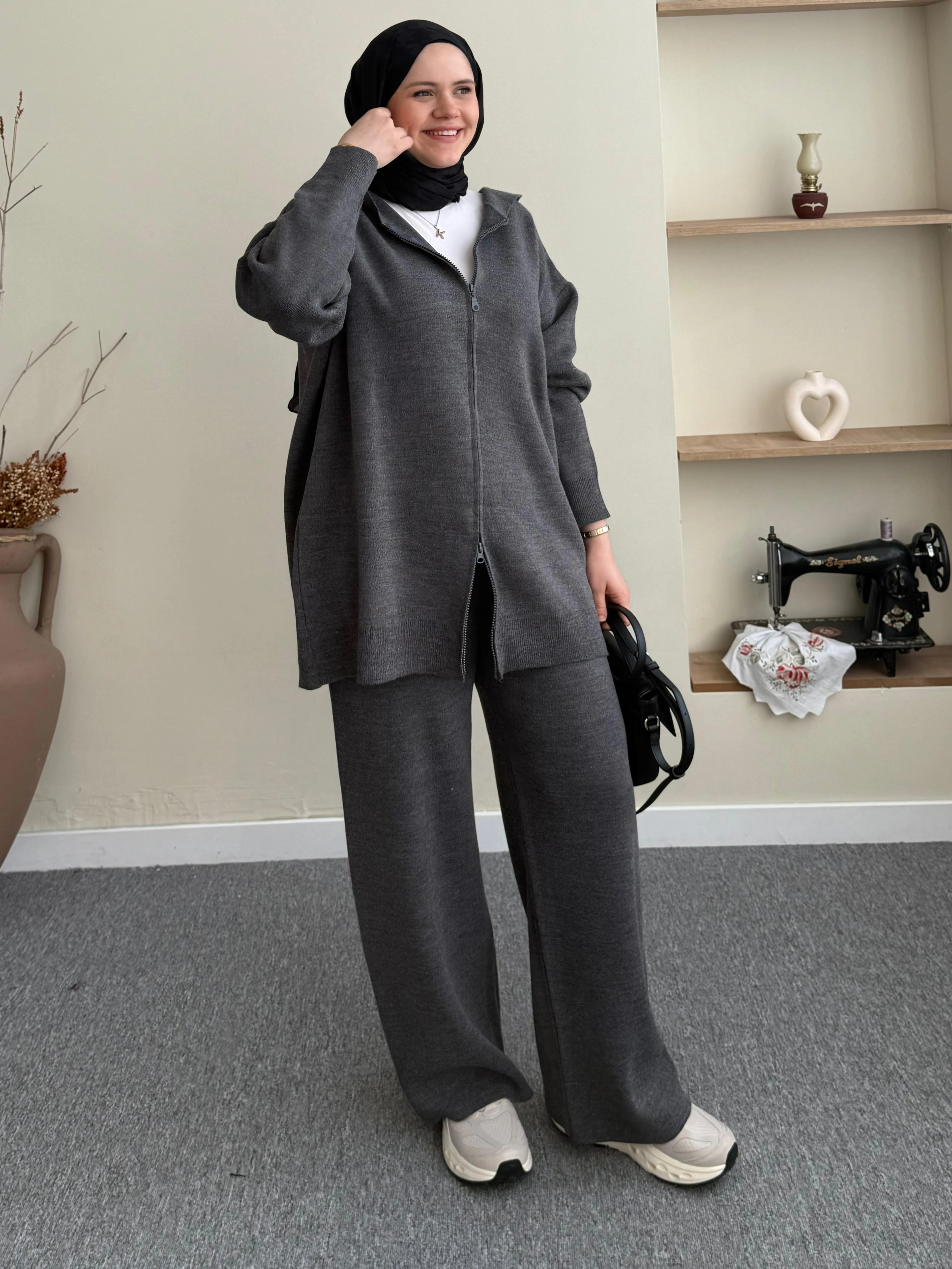 Sahra Triko Takım - gri