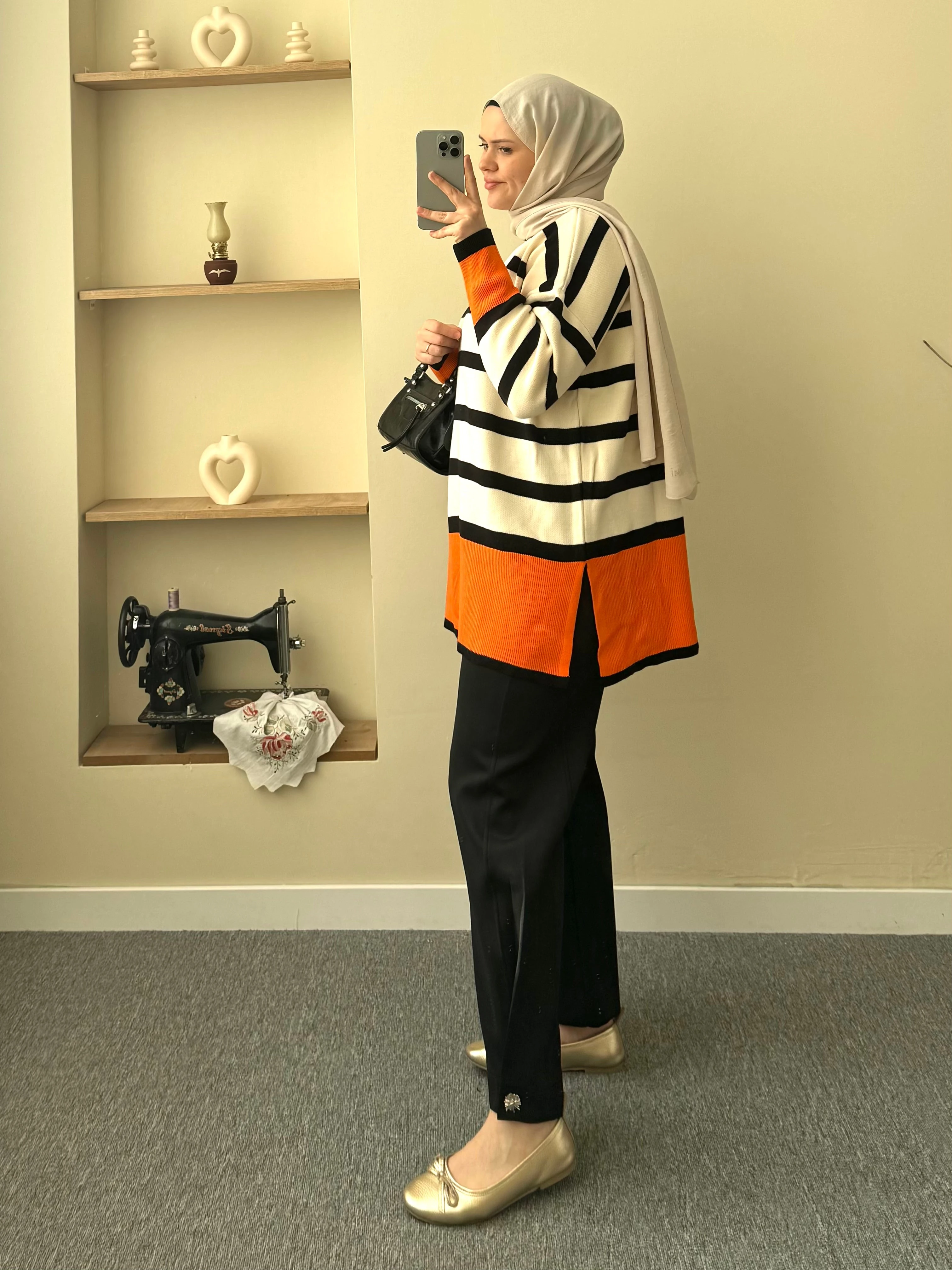 Çizgili Triko tunik