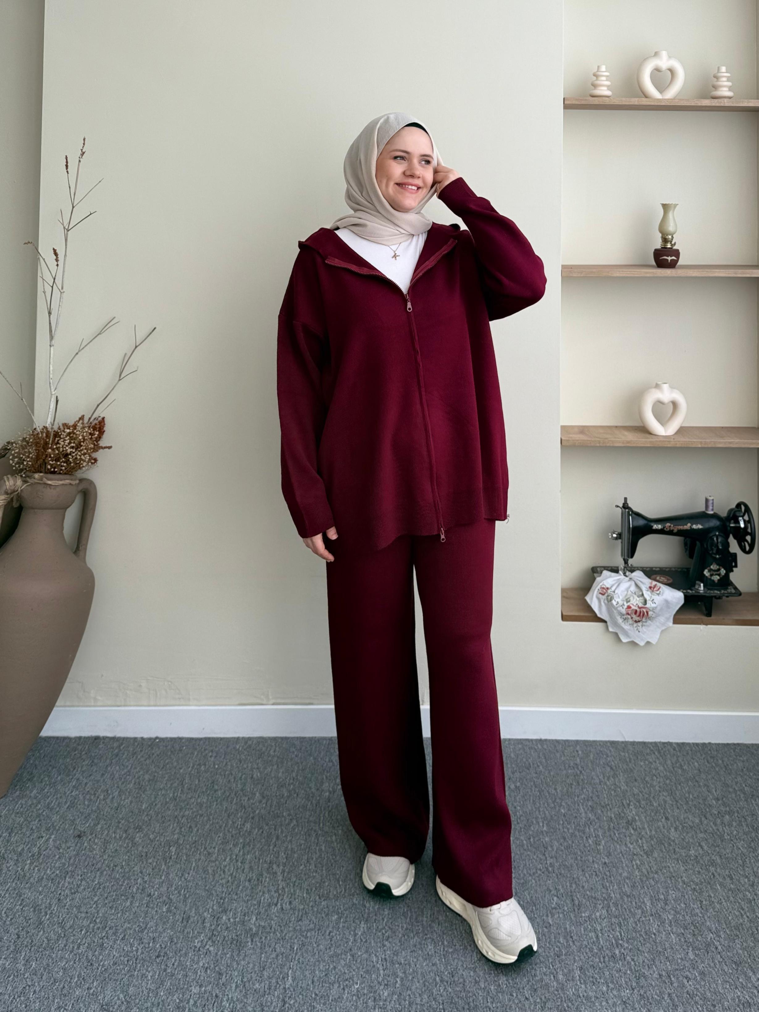 Sahra Triko Takım - bordo