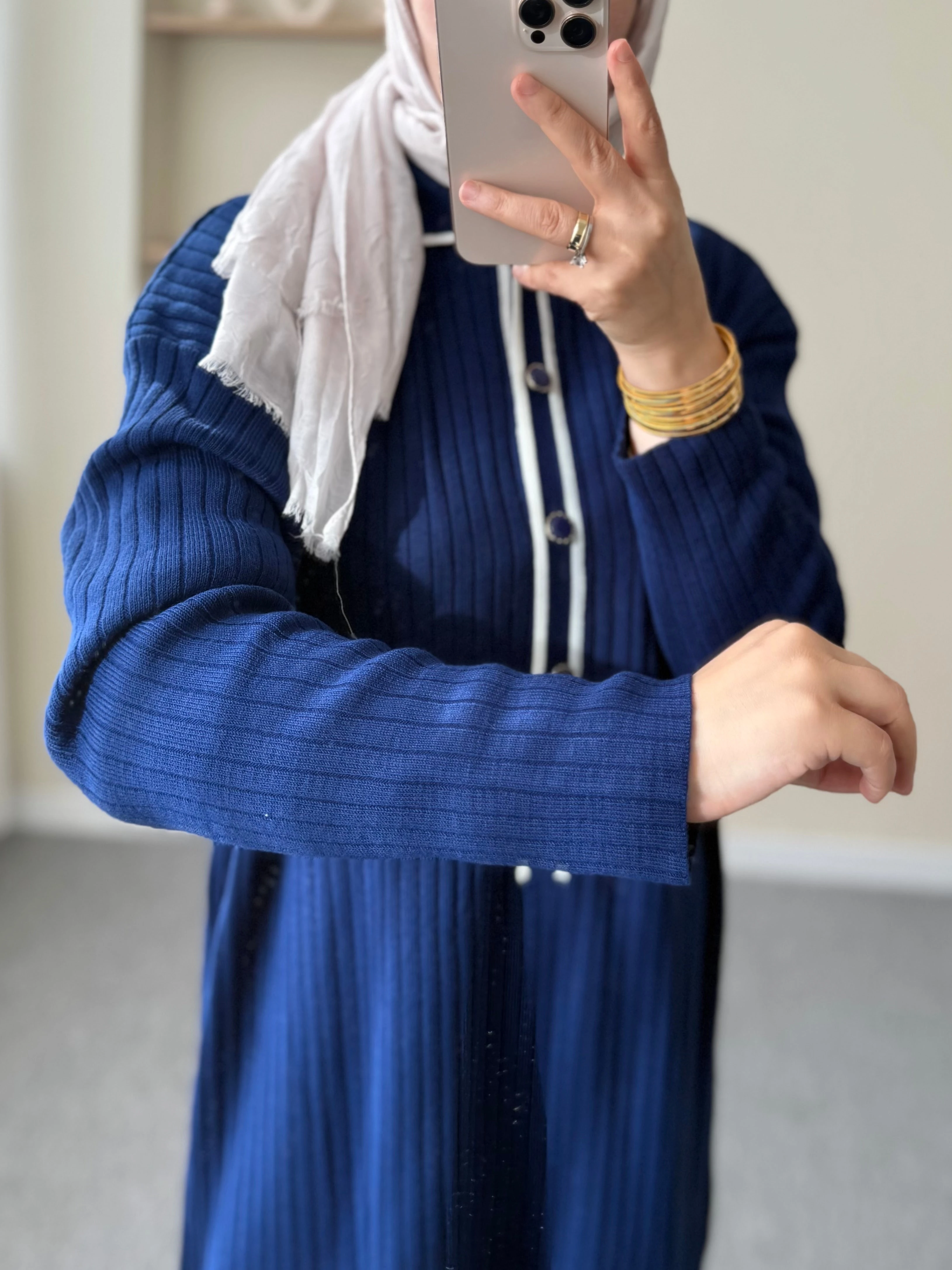 Düğmeli Fitilli Elbise