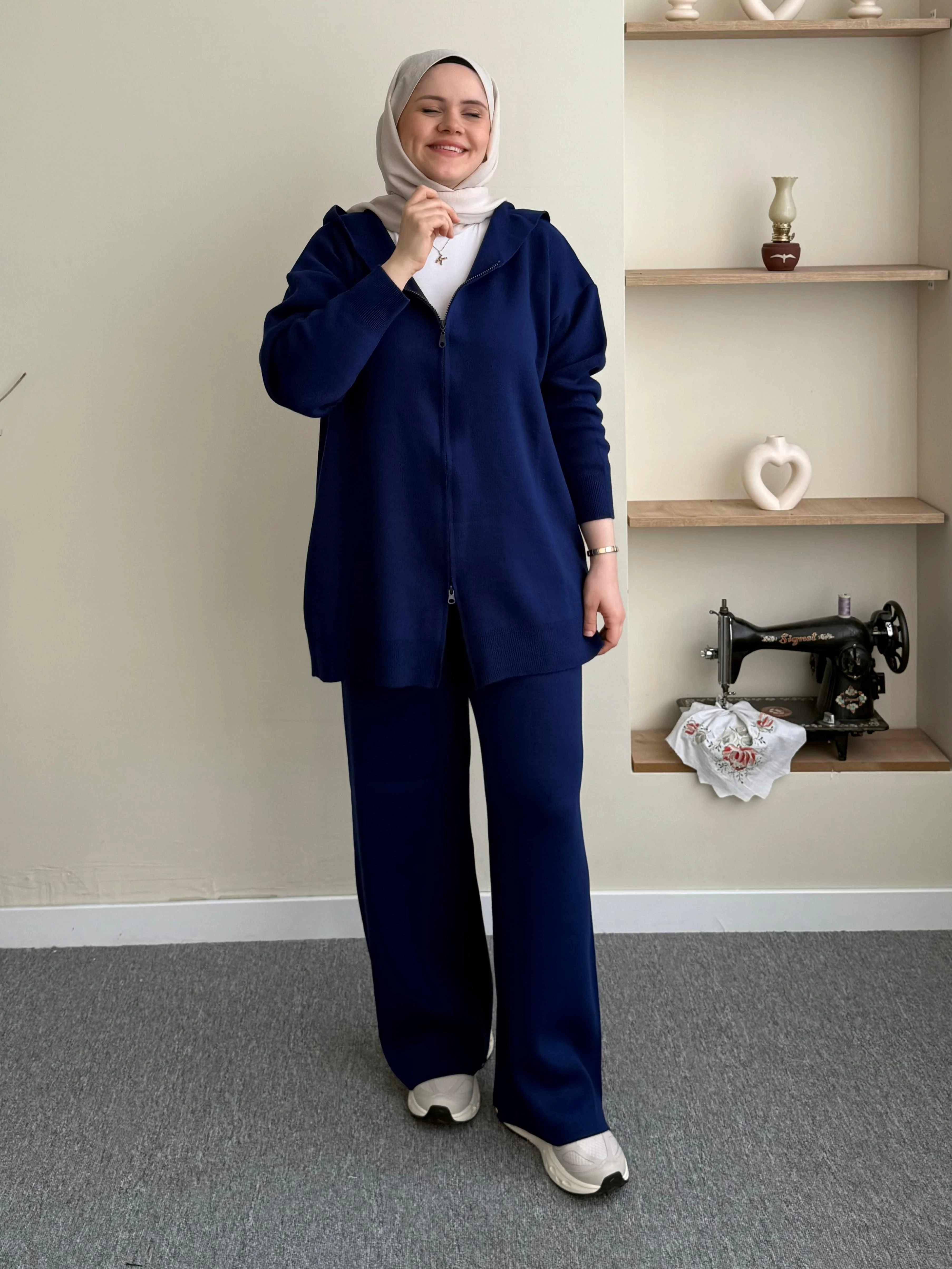 Sahra Triko Takım - Lacivert