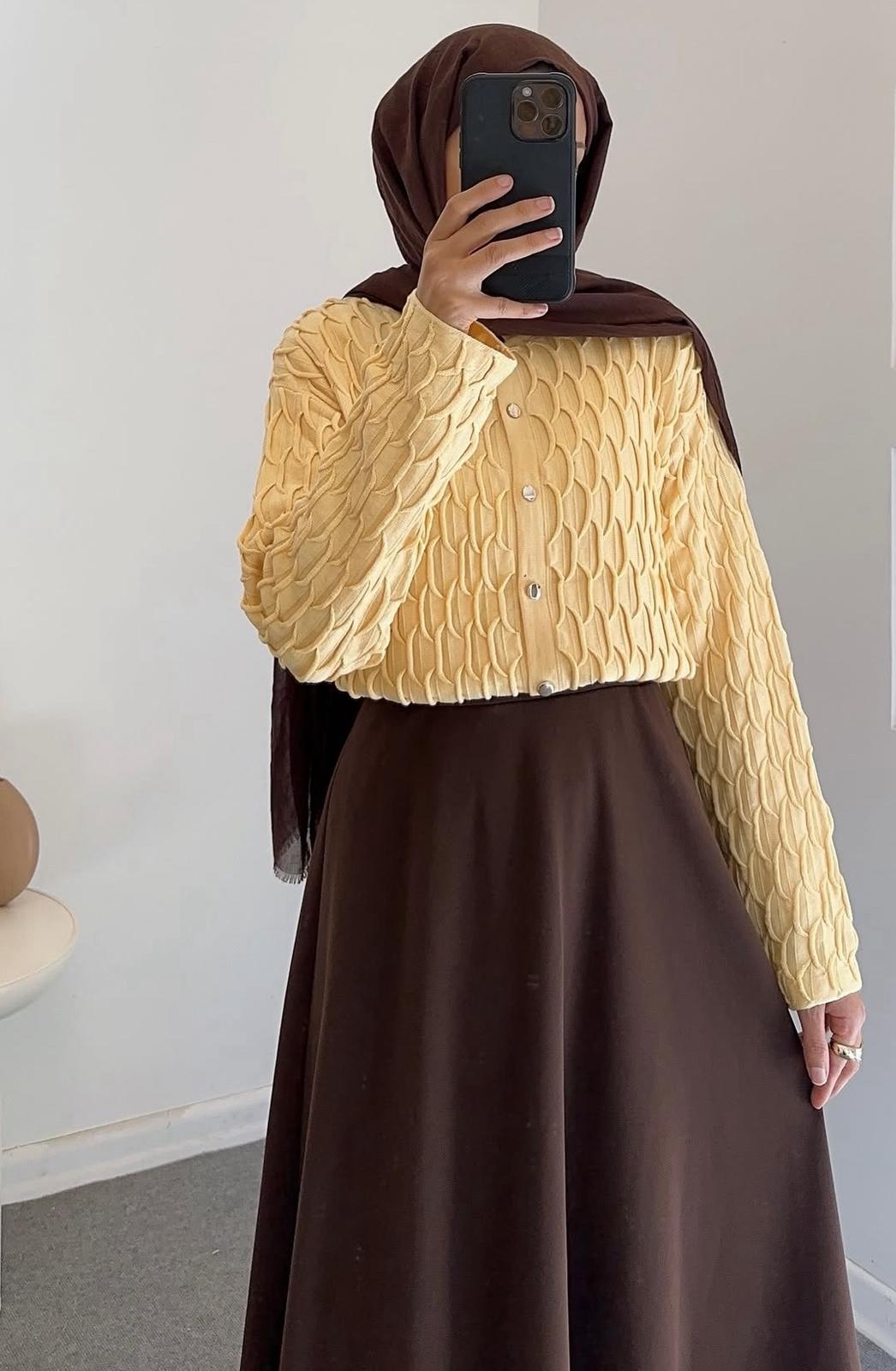 Petek Hırka - Sarı