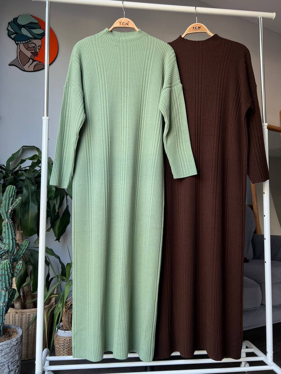 Fitilli Triko Elbise