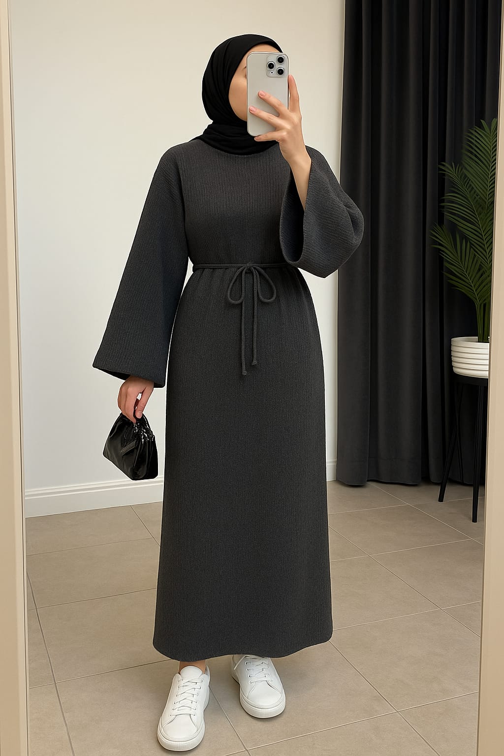 Bel Bağlamalı Elbise