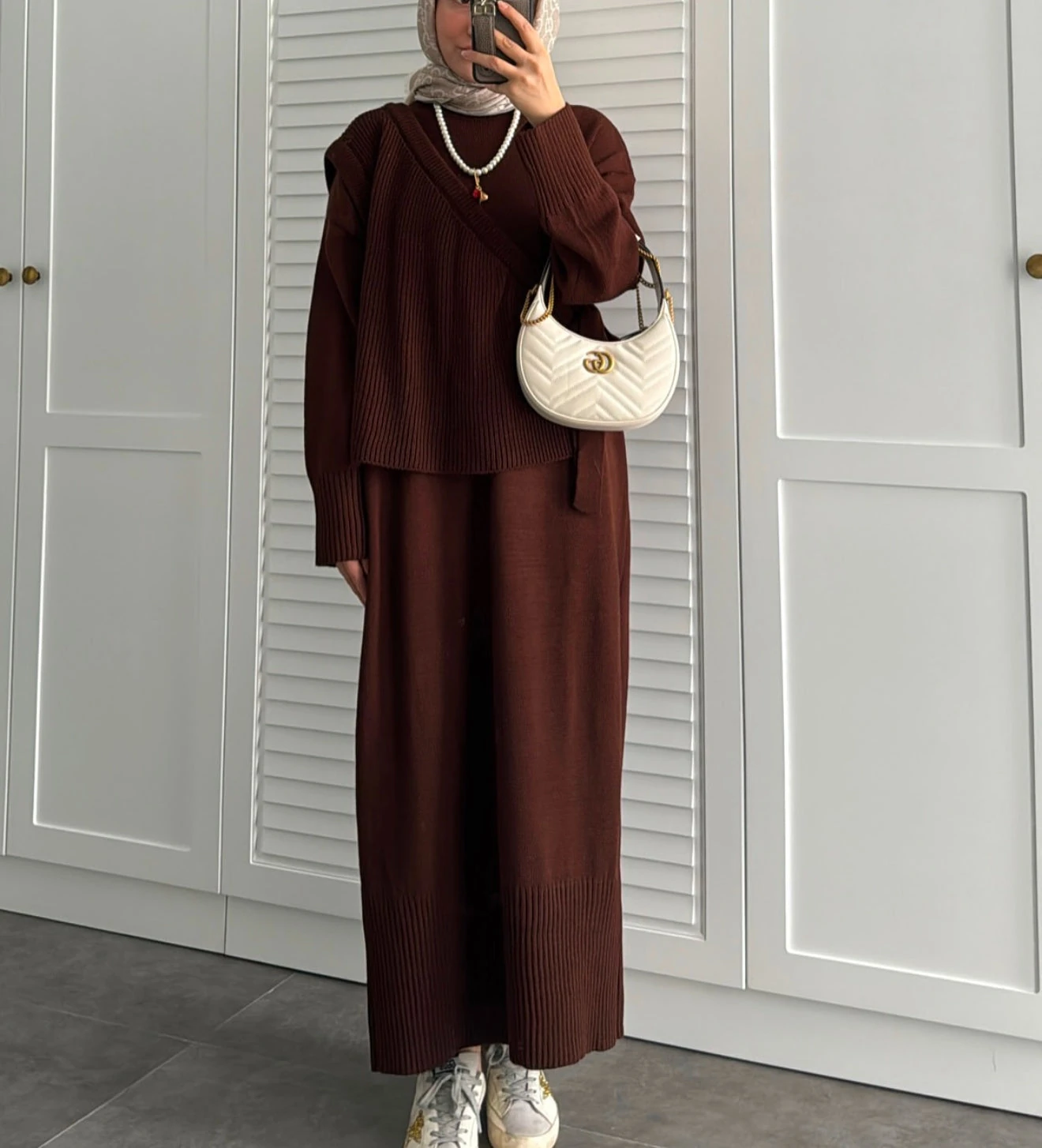 Süveterli Elbise Takım