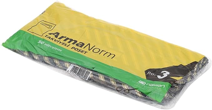 Arma Takviyeli Poşet 33x45 (20x50) Siyah No:3