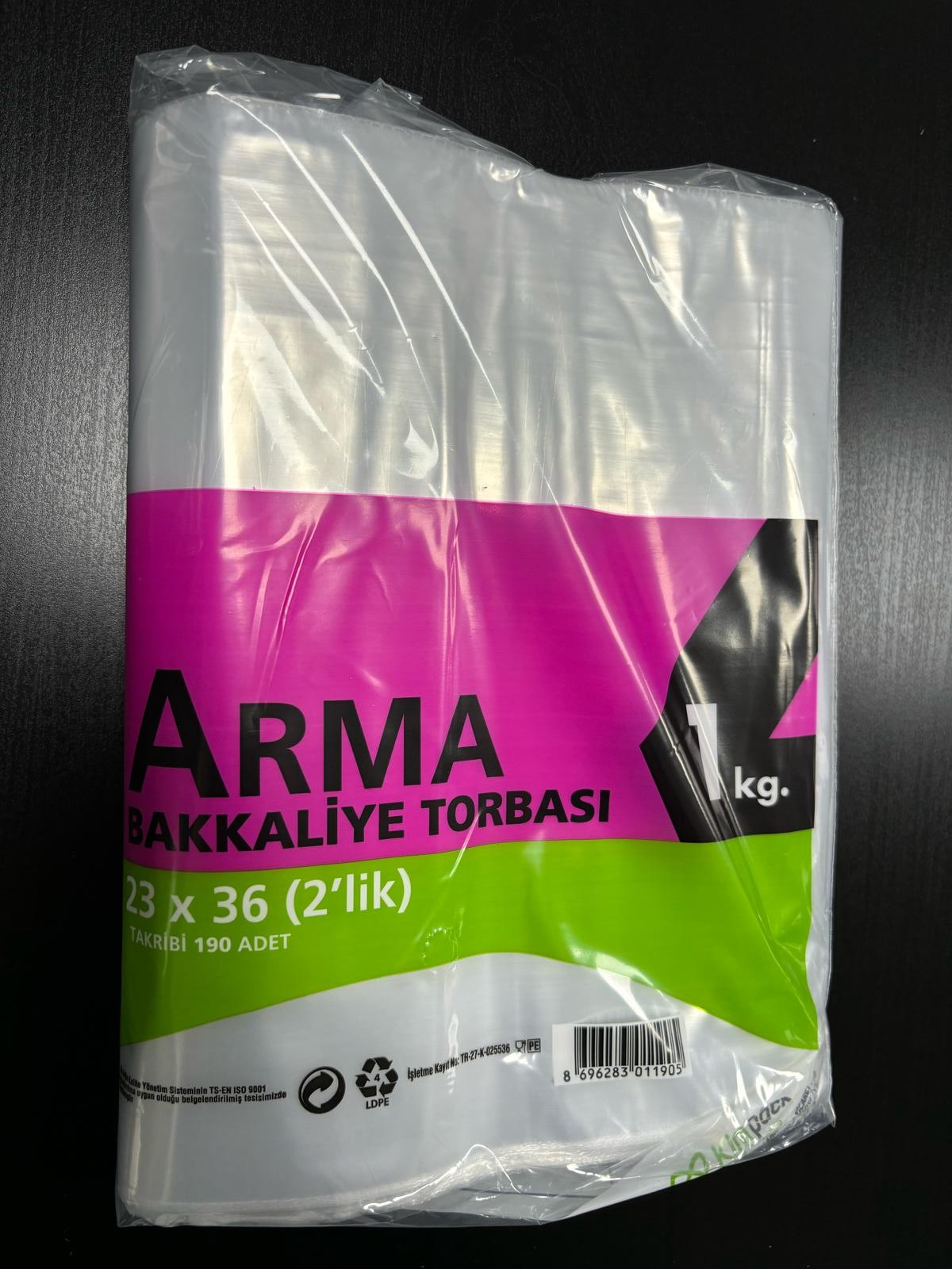 Arma 23*36 Naylon Torba İkilik