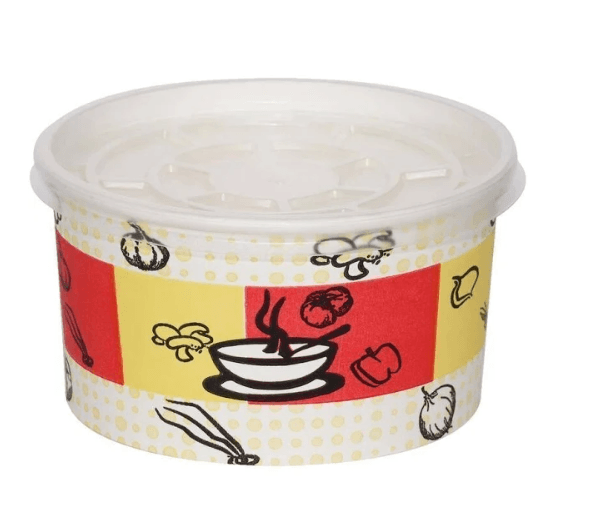 14oz Karton Çorba Kase+ Kapak 500lü
