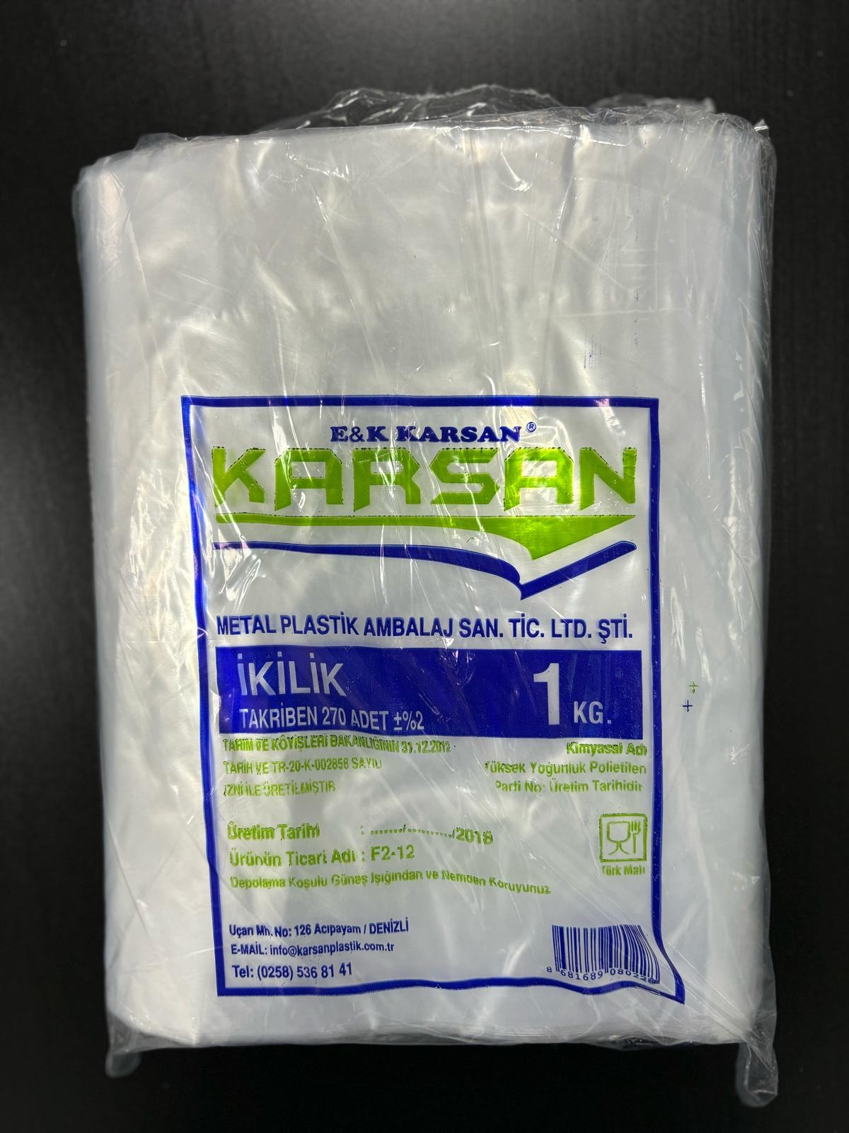 Karsan Naylon Torba 23x36 İkilik