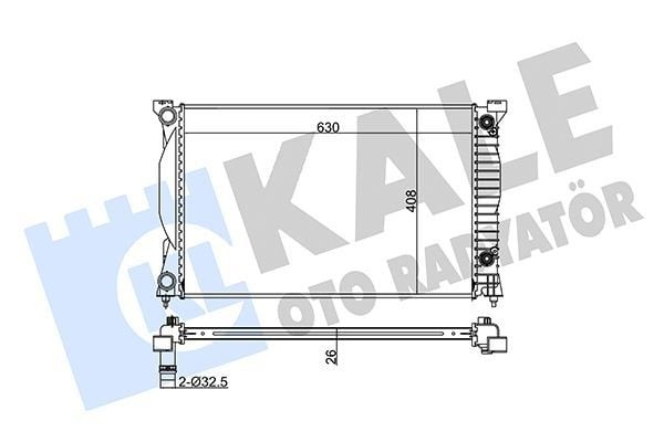 KALE 352900 | Radyatör 01-05 Aı.A4 1.8T