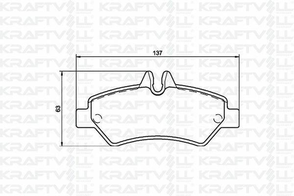 KRAFTVOLL 07010040 | Fren Balatası Arka Sprinter 906 06-Crafter 06-16