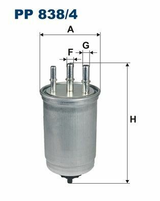 FILTRON PP838-4 | Mazot Filtresi 03-Connect 1.8Tdci 90Hp