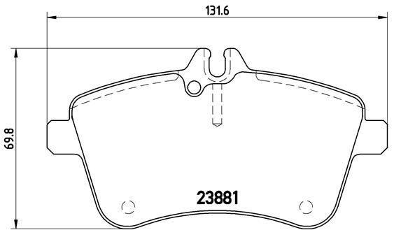 BREMBO P50057 | Fren Balatası (Mercedes W169-245 On Dıesel)
