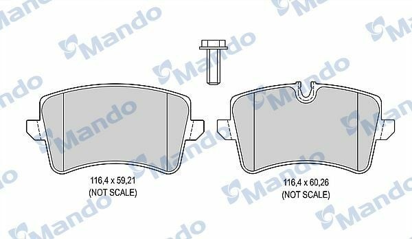 MANDO MBF015384 | Arka Fren Balatası A8 4H 3,0 TFSI Quattro / 4,2 FSI Quattro / 3,0 TDI Quattro / 4,2 TDI Quattro 11 / 09 1Kw
