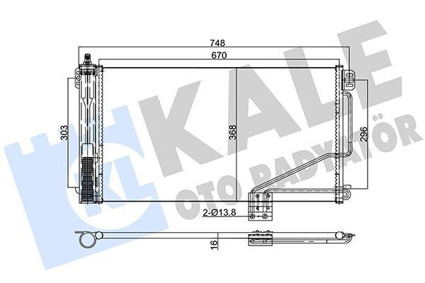 KALE 387800 | Klima Radyatörü (Kondenser) 01-05 C-Seri (W203-S203)