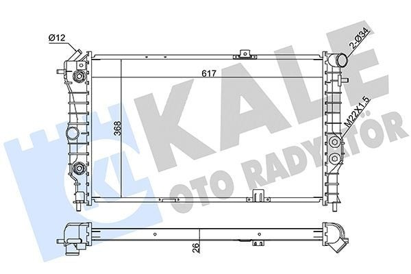 KALE 351955 | Radyatör Vectra.A + Ac