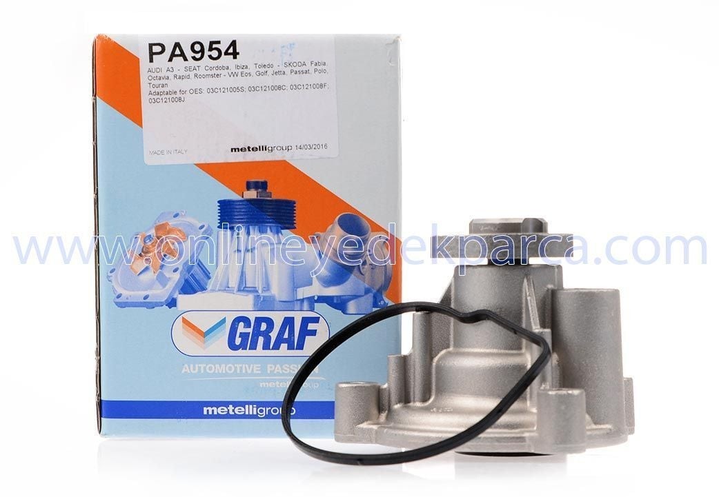 GRAF PA954 | Volkswagen Passat 2006-2010 Model Arası 1.4 TSI-1.6 FSI Motor Su Pompası Devirdaim