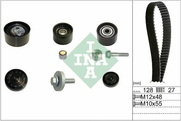 INA 530063710 | Eksantrik Rulman Kiti (Triger Seti) Laguna Clio Megane 1.8 16V 2.0 16V F4r F4p