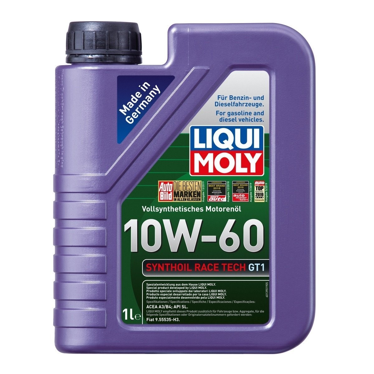 LIQUI MOLY 8908 | Synthoil Race Tech GT1 10W-60 Motor Yağı 1 Litre (8908)