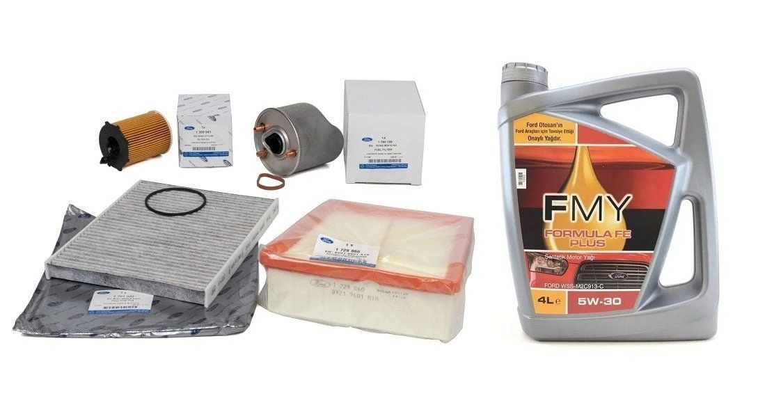 Ford Courier 2012-2019 1.5-1.6 TDCI  Periyodik Yağ Bakım Seti Ford Orijinal