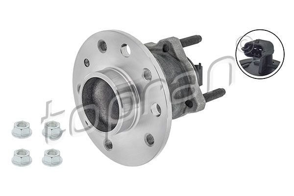 TOPRAN 207395 | Arka Teker Poryası (Rulmanlı) (Opel:Astra H-Zafira 1.3 CDTI-1.4-1.6-1.7Cdtı-1.9Cdtı 04= > (5 Bıjo