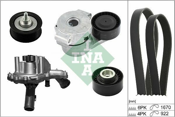 INA 529030130 | Devirdaim Su Pompası Boxer III Jumper III 2.2Hdı 16V E4 / E5 06-Ducato III 2.2Jtd 100Ps 06-Transit V347 2.2 TDCI 130Ps / 140Ps / 155Ps 06-14 Custom 12-V362 2.2 TDCI 155Ps 14