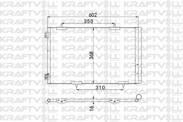 KRAFTVOLL 08060097 | Klima Radyatörü 301 C-Elysee 1.2 VTI 1.6Vtı 1.6 HDI Euro5 Radyatörü Marka