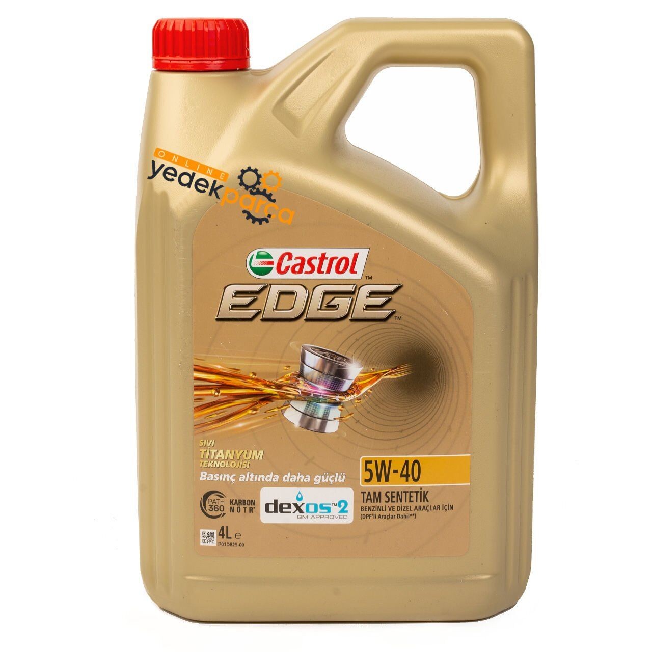 CASTROL 5W40 | Edge Titanyum 5W-40 Dexos2 Tam Sentetik Motor Yağı 4 Litre