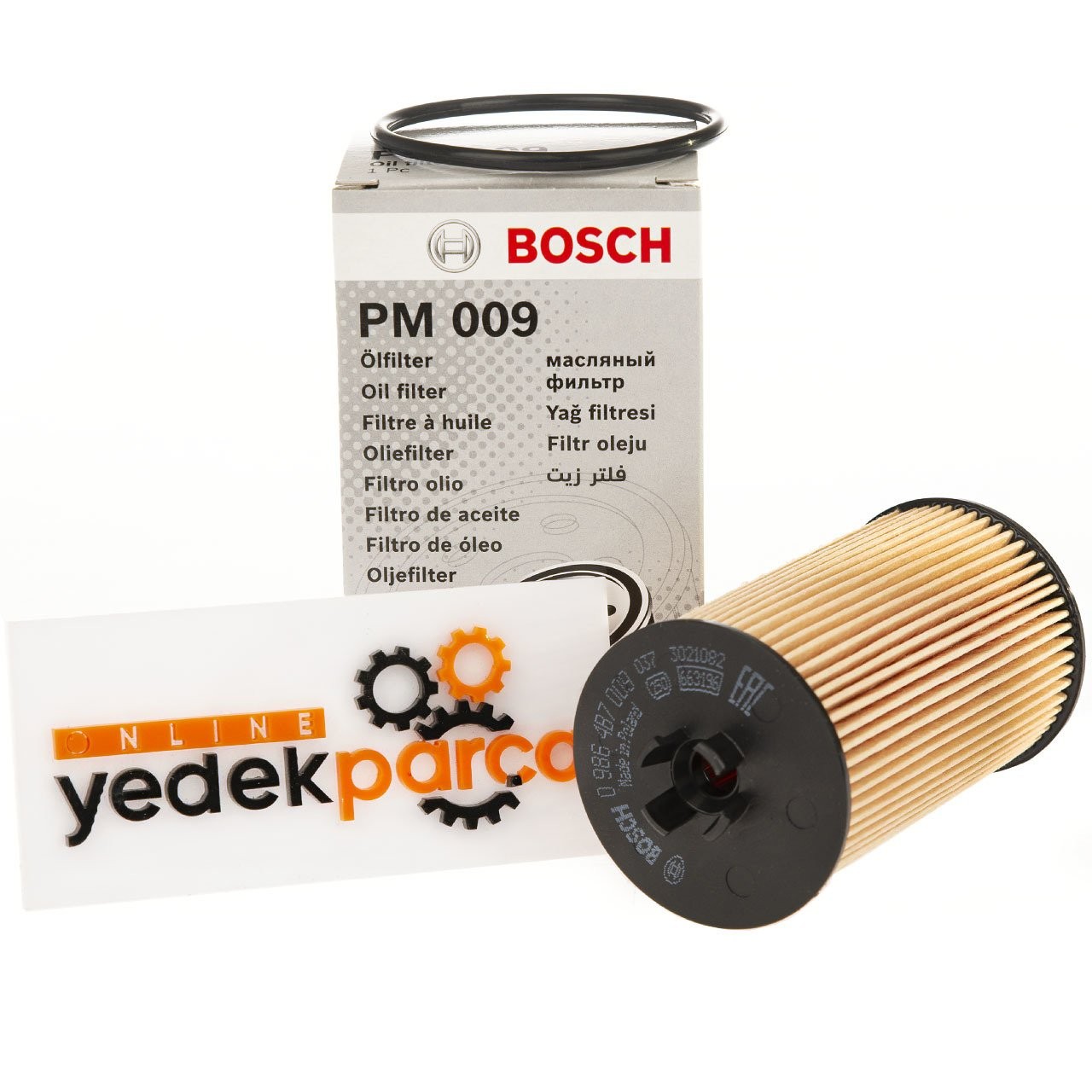 BOSCH 09864B7009 | Chevrolet Yeni Aveo 1.4 Motor Yağ Filtresi Kısa Tip