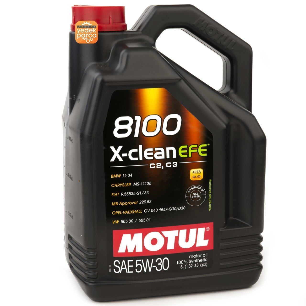 MOTUL 305-109471 | 8100 X-Clean EFE 5W30 Partiküllü Motor Yağı 5LT 2024 Üretim