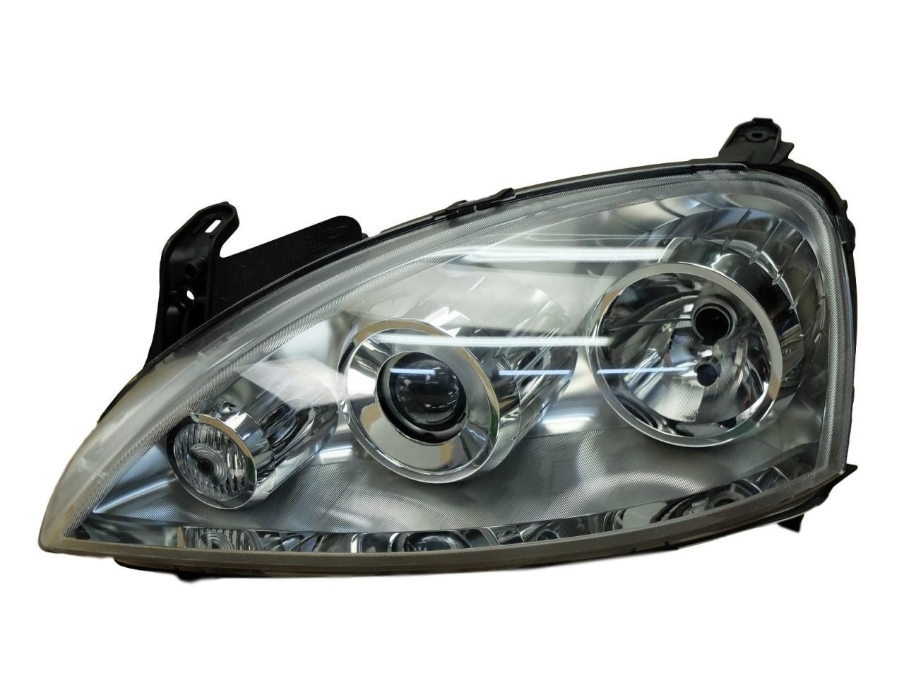 DEPO 442-1136L-LD-EM | Opel Combo C Sol Far (Şöför Tarafı) Mercekli