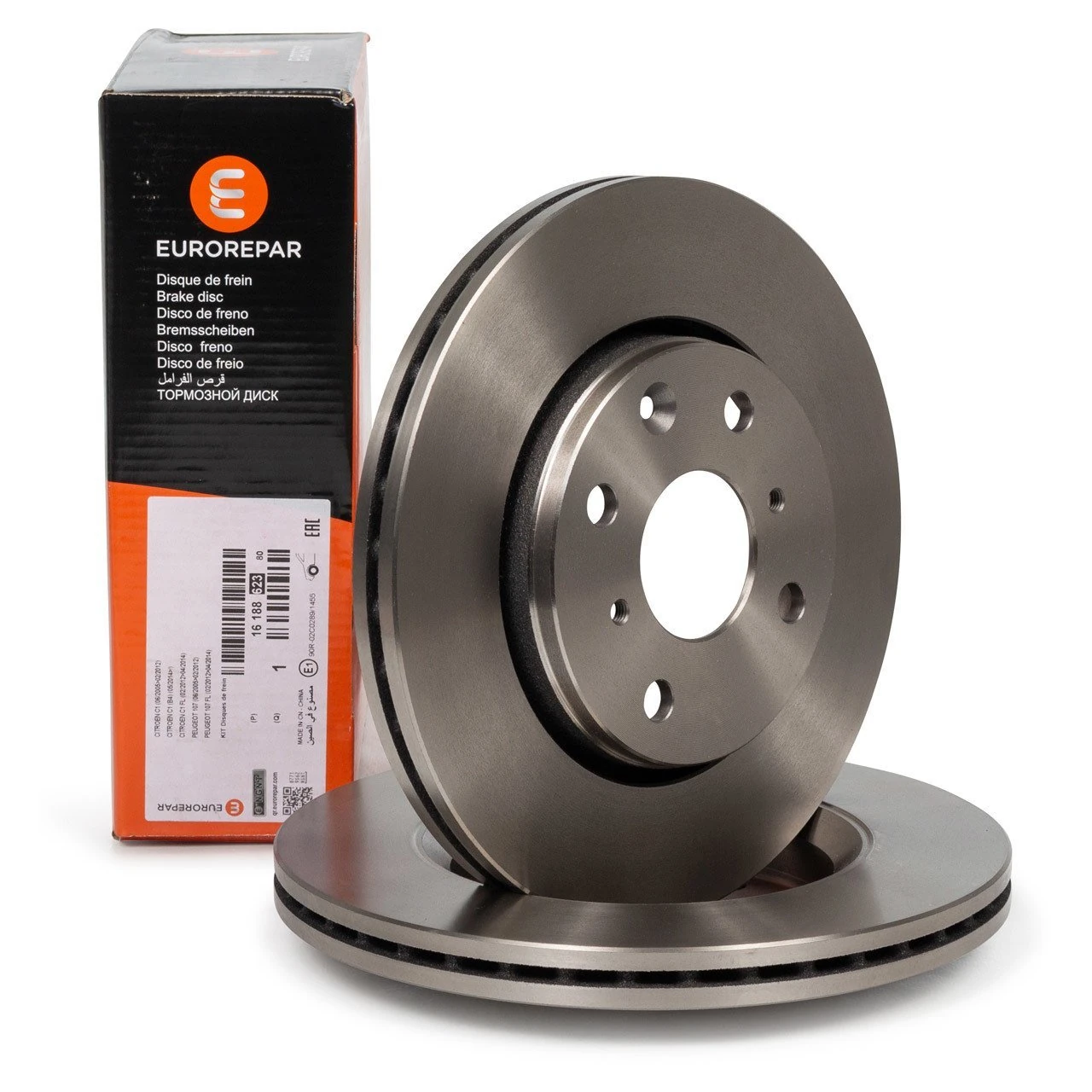 EUROREPAR 1618862380 | Citroen C1 Ön Fren Diski Takım Orijinal