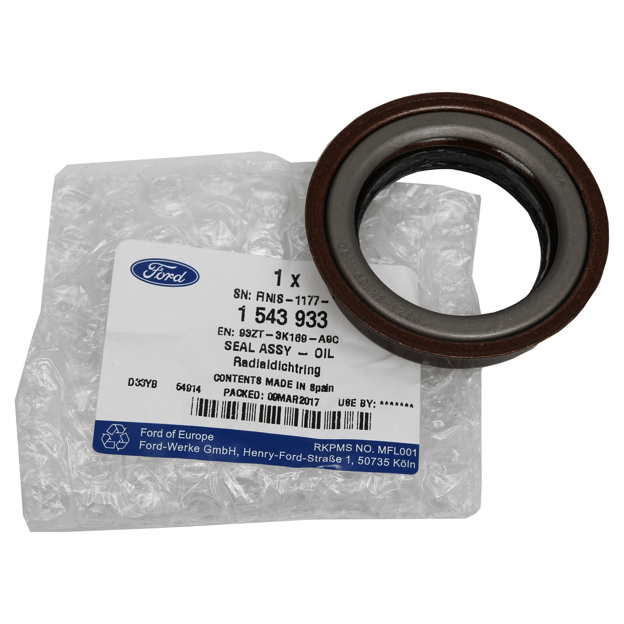 FORD OTOSAN 93ZT3K169A9C | Saft Kafası Ic Keçe: Transit V184 V347 01 Connect