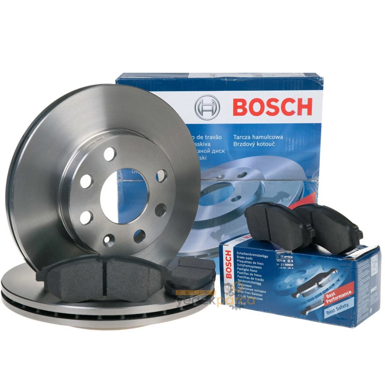 Chevrolet Eski Aveo Ön Fren Disk / Ön Fren Balata Seti Bosch Marka 2003-2010