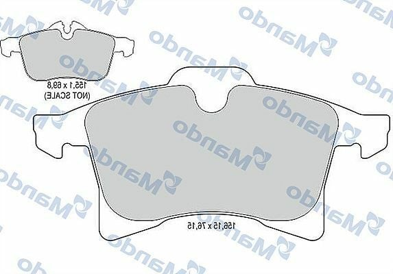 MANDO MBF015133 | Fren Balata Ön 98-Astra.G 2.0 16V *X20xev*