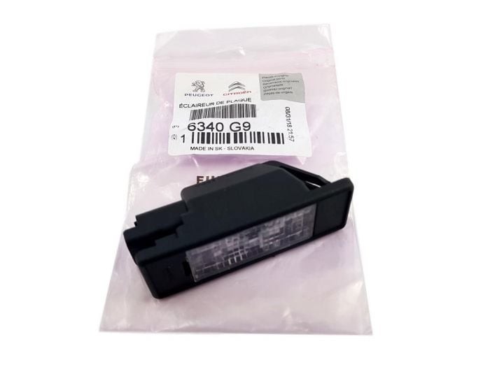 PSA 6340.G9 | Citroen C2 2003-2009 Plaka Lambası Orijinal
