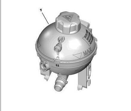 PSA 9678125880 | Citroen C5 Aircross Radyatör Yedek Su Deposu Orijinal