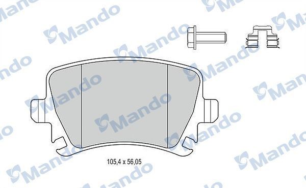 MANDO MBF015194 | Fren Balata Arka 04-Caddy-Golf.V-Jtt-Psst