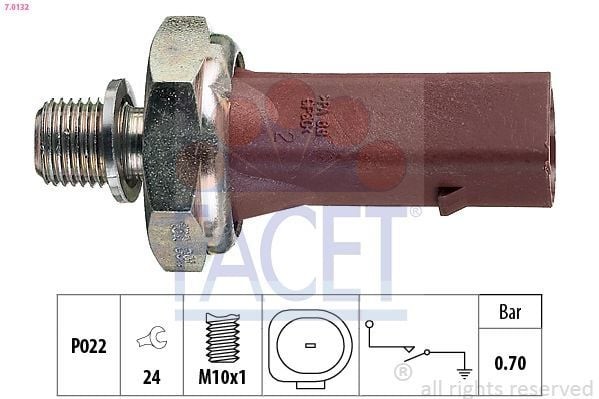 FACET 7.0132 | Yağ Müşürü VW Caddyııı 1.9 TDI,A6 2.0 TDI K.Ren