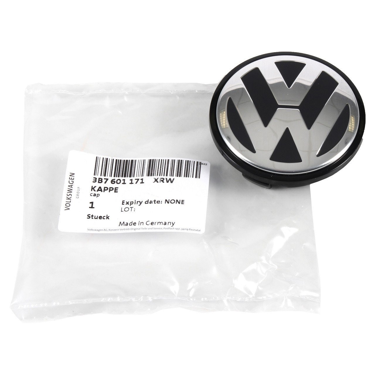 VAG / ORJINAL 3B7601171XRW | Volkswagen Jetta 2011-2018 Model Arası Alüminyum Jant Göbeği