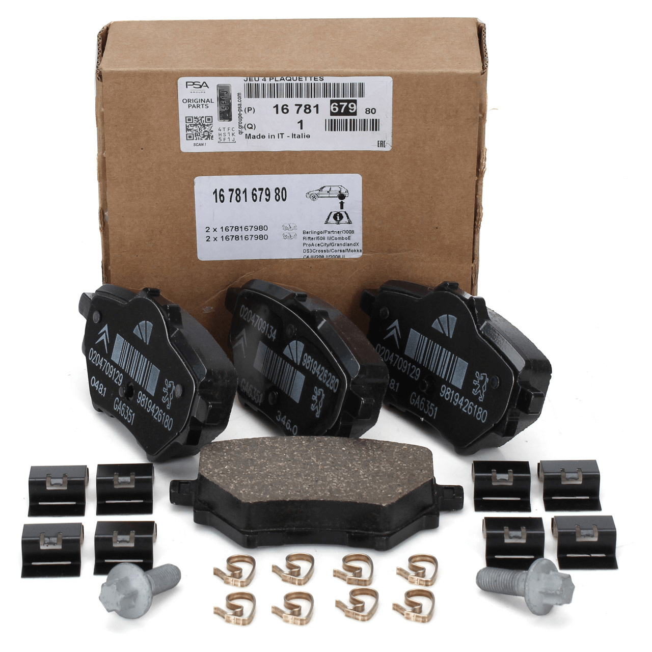 PSA 1678167980 | Peugeot 3008 Arka Fren Balata Takımı Orijinal