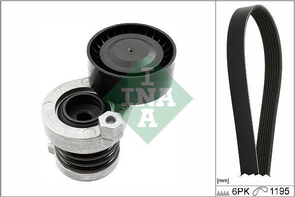 INA 529033910 | Mercedes W246 Kasa B180 Dizel Motor V Kayış Gergi Seti