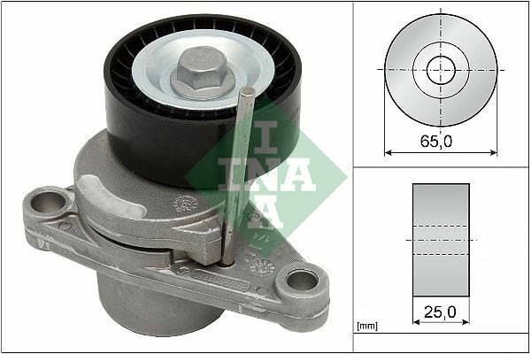 INA 534025010 | V Kayışı Gergi Rulmanı Kütüklü (Citroen: C2-C3-C3 II-C4 1.4-1.6 03-/ Peugeot: P301 1.6Vtı 12 -)