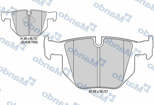 MANDO MBF015416 | Fren Balata Arka 03-5S-E60-E61