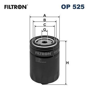FILTRON OP525 | Yağ Filtresi 92-Golf.II.III-Caddy.II 1.9D