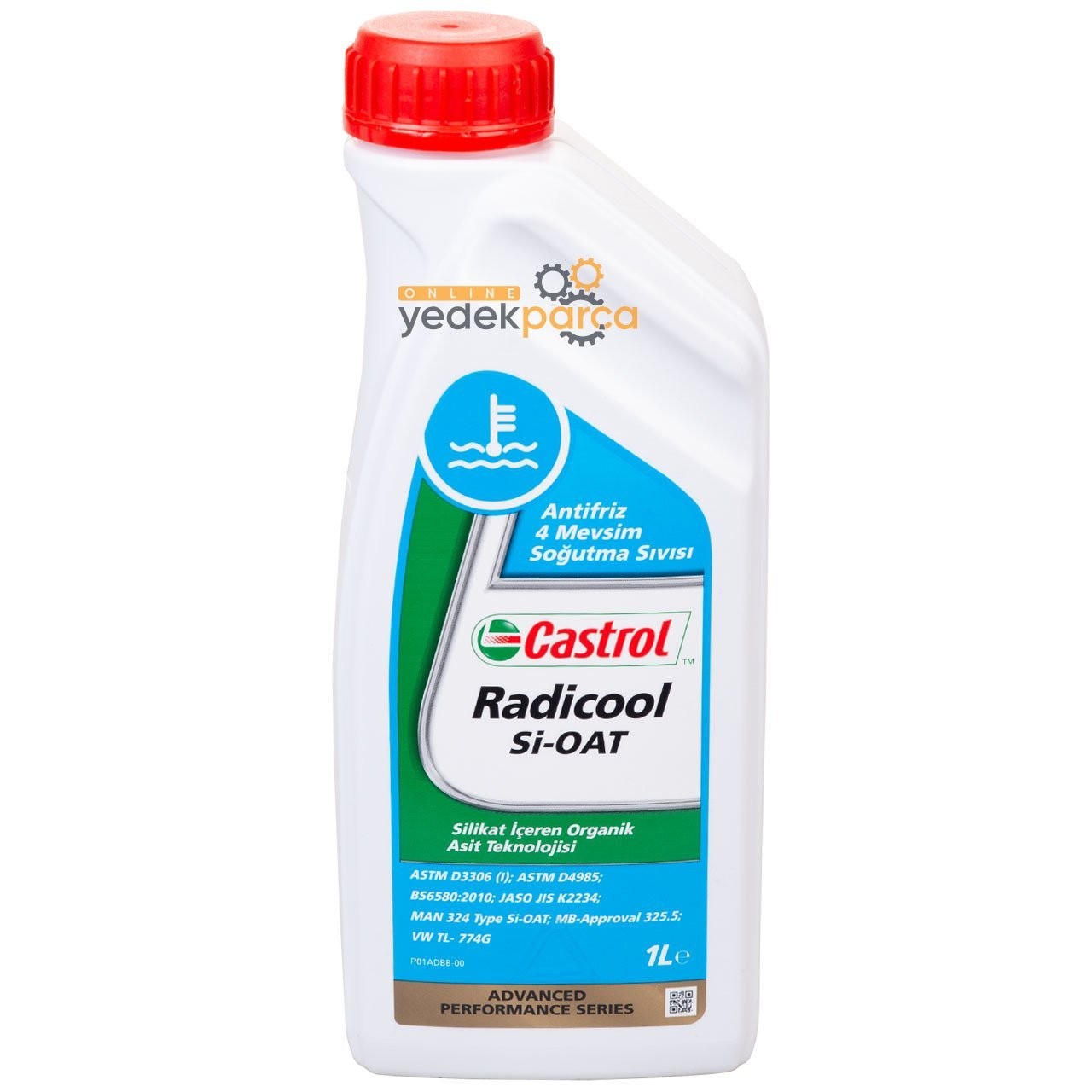 CASTROL RAD-SIOAT | Radicool SIOAT-1 Litre Organik Eflatun Antifriz (Volkswagen G13 Onaylı)