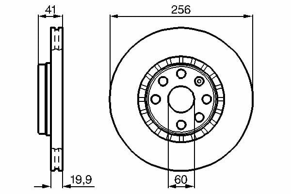 BOSCH 0986478535 | Fren Diski Ön Astra F Hatchback (T92) 91-981.8 İ (F08, M08, F68, M68) Astra F Station Wagon (T92) 91-981.8 İ (F35, M35) Tigra (S93) 94-001.4 16V (F07) 1.6 16V (F07) 1.4 16V (F07) 1.6 16V (F07) Vectra A (J89) 88-951.8 S (F19, M19) 1.7 TD