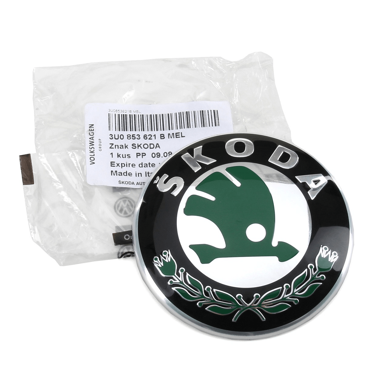 VAG / ORJINAL 3U0853621BMEL | Skoda Yeti 2010-2013 Model Arası Ön Panjur Amblemi Orijinal