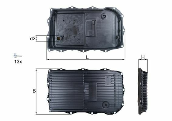 MAHLE HX184KIT | Yağ Karteri 10-1-Seri (F20-F21) 3-Seri (F30-F31) 5-Seri (F10-F11) + Os