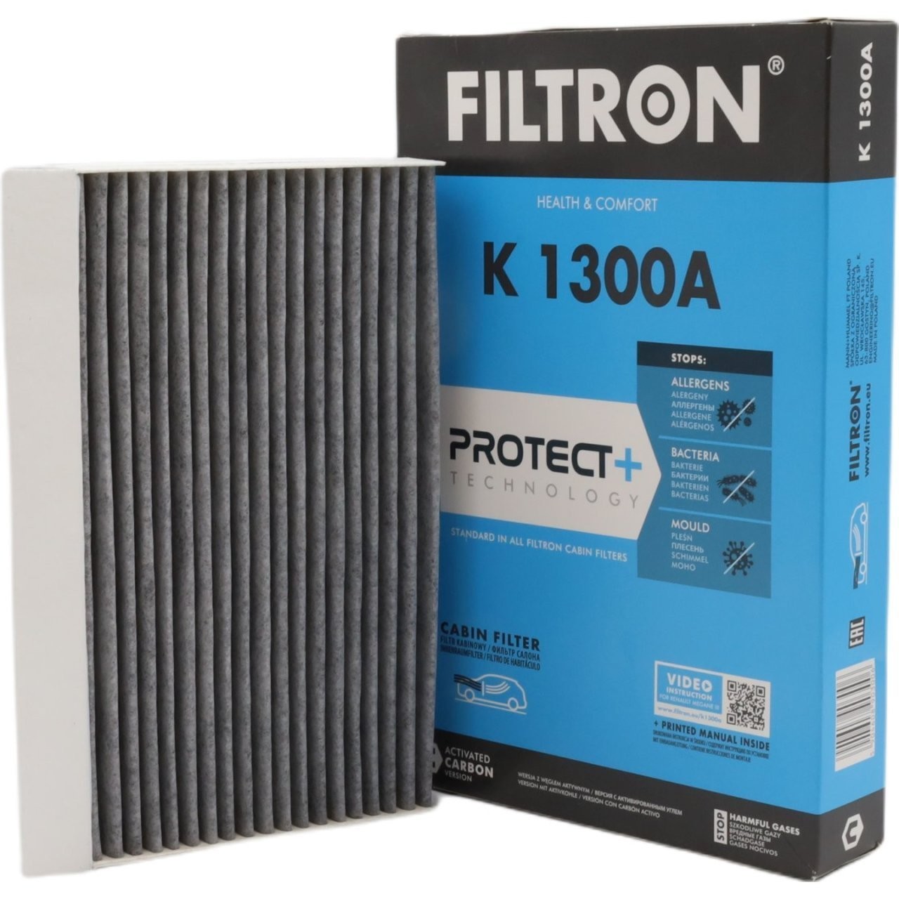FILTRON K1300A | Renault Scenic 3 1.5 dCi 2010- Aktif Karbonlu Polen Filtresi Fitron Marka